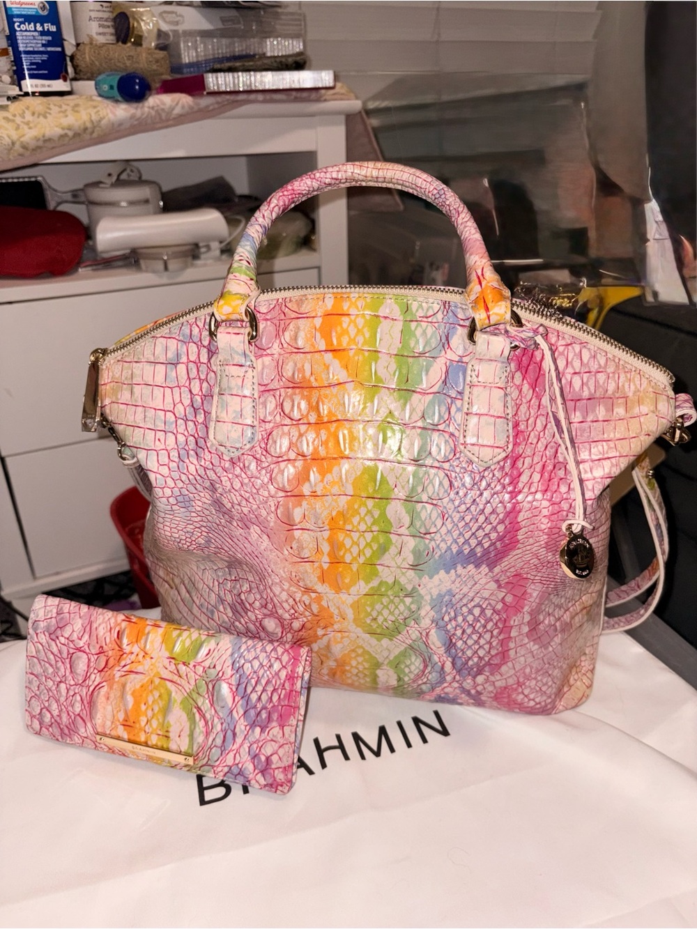 Brahmin Large Duxbury and Ady Set in Optimism